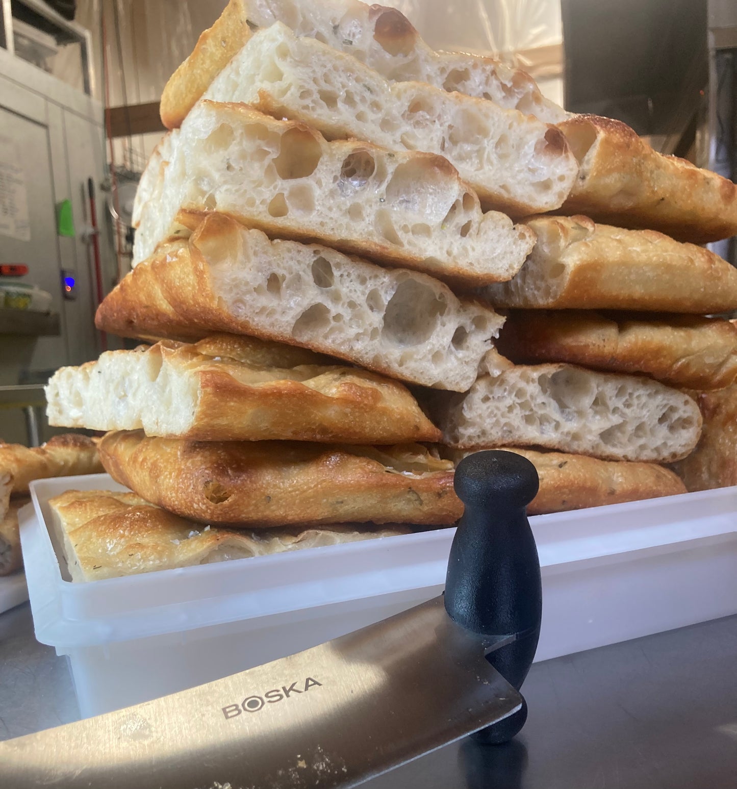 Rosemary focaccia slab