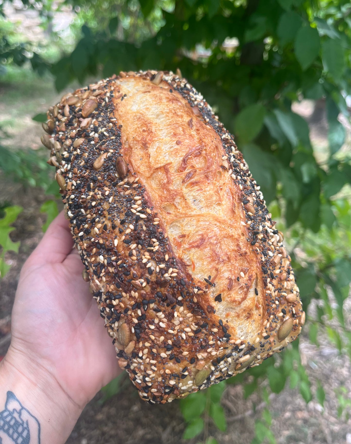 Garlic & parmesan sourdough